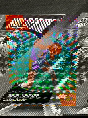 2020 21 Panini Mosaic Magic Johnson Holofame Green Prizm Insert #11