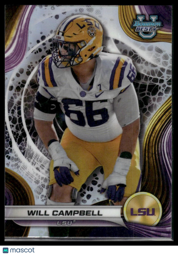 2024 Bowman University Best Will Campbell #33 Refractor