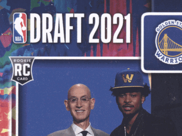 2021 Panini Instant Draft Night Moses Moody #DN13 Pick #14 /5 RC