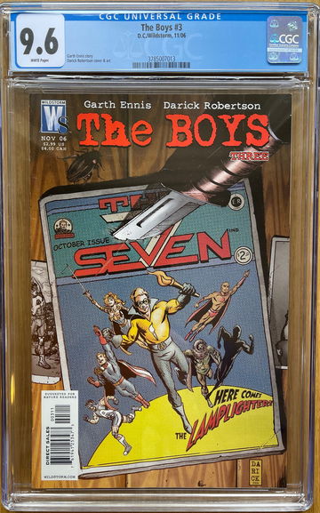 The Boys #3 CGC 9.6 White Pages 1st Appearance of The Seven