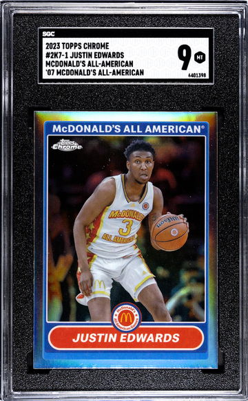 2023 Topps Chrome Justin Edwards #2K7-1 SGC 9