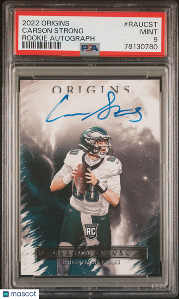 2022 Origins Rookie Autographs Carson Strong #RAUCST PSA 9
