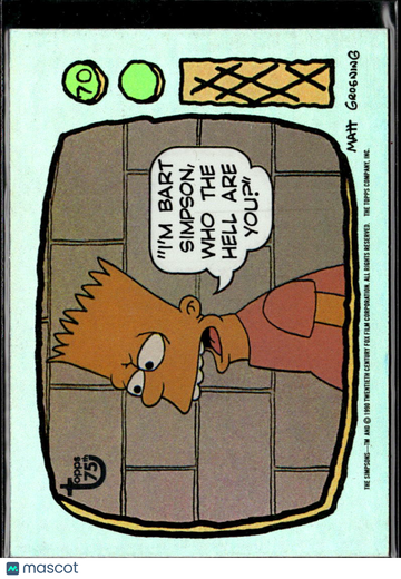 2013 Topps 75th Anniversary The Simpsons Matt Groening #96