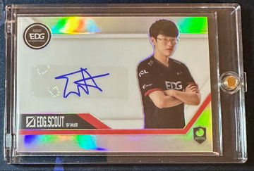 2021-2022 Buffun LPL League of Legends Scout EDG Midlaner Edward Gaming Silver Refractor Auto Autograph