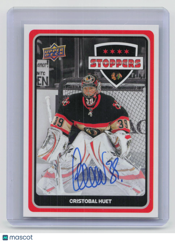 2025-26 Upper Deck Chicago Blackhawks Centennial Stoppers Cristobal Huet #S-15 Auto