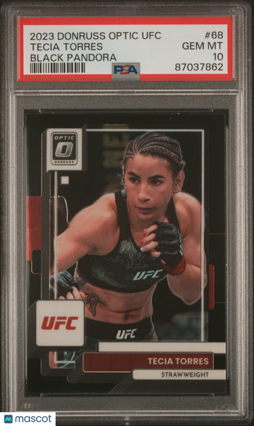 2023 Panini Donruss Optic UFC Tecia Torres #68 Black Pandora PSA 10