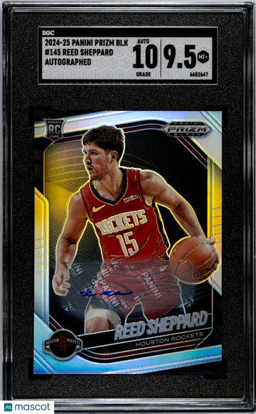2024 Panini Prizm Black Reed Sheppard #145 Autograph SGC 9.5 Auto 10