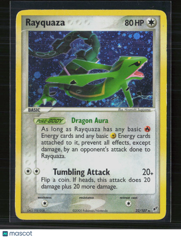 2005 EX Deoxys Rayquaza Holo Rare #22/107