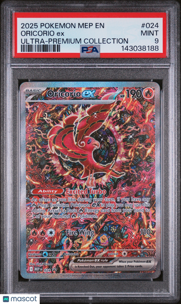 Mega Evolutions Oricorio EX Holo Black Star Promo PSA 9 #024