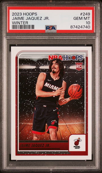 2023 PANINI NBA HOOPS JAIME JAQUEZ JR. WINTER #249 RC ROOKIE PSA 10