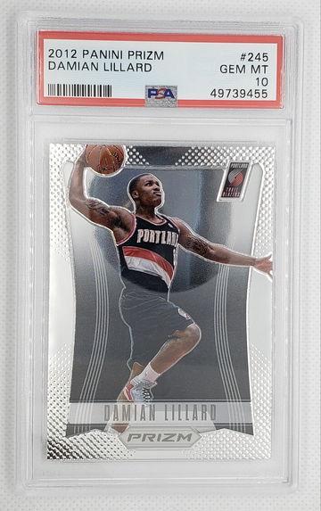 DAMIAN LILLARD 2012 Panini Prizm RC #245 Blazers - PSA 10 GEM MINT
