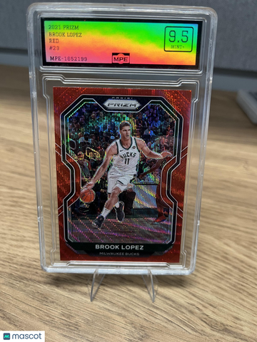 2020-21 Panini Prizm Brook Lopez #29 Red Prizms Other 10 Milwaukee Bucks