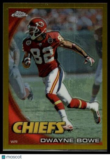 2010 Topps Chrome Dwayne Bowe #C177 Gold Refractors SN