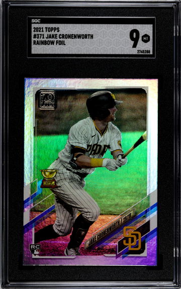 2021 Topps Jake Cronenworth Rainbow Foil SGC 9