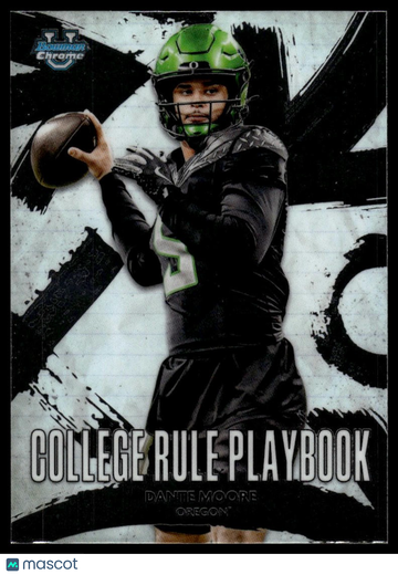 2025 Bowman University Chrome Dante Moore #CRP-15 College Rule Playbook