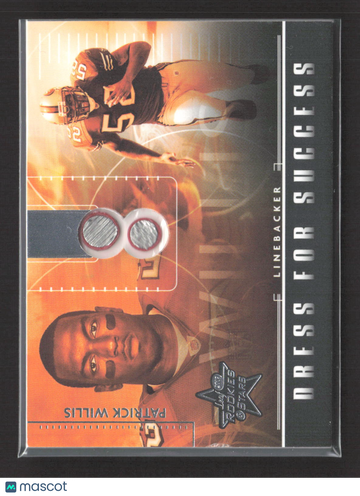 2007 Leaf Rookies & Stars Dress for Success Patrick Willis #DS-29 Helmet Piece