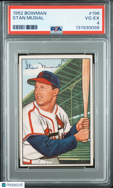 1952 Bowman Stan Musial #196 PSA 4