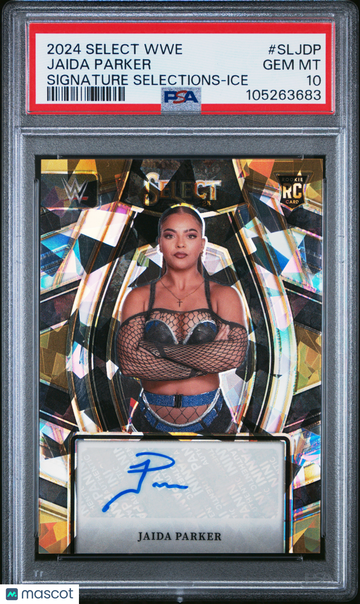 2024 Panini Select WWE Signature Selections Jaida Parker #SLJDP Ice PSA 10