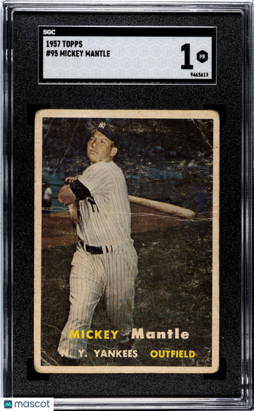 1957 Topps Mickey Mantle #95 SGC 1