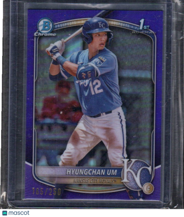 2025 Bowman Hyungchan Um #BCP-119 Chrome Prospects Purple Refractor SN