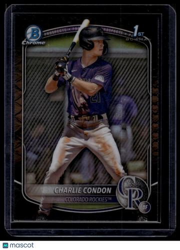 2025 Bowman Charlie Condon #BCP-75 Chrome Prospects Reptilian Refractor
