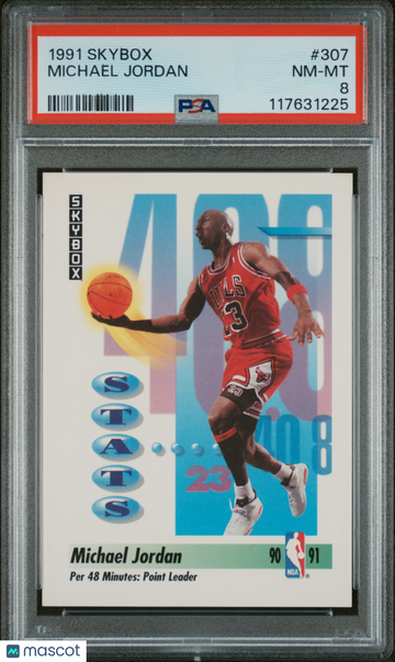 1991 Skybox Michael Jordan #307 PSA 8