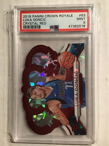 2018 Panini Crown Royale LUKA DONCIC Crystal Red RC #’d 12/49
