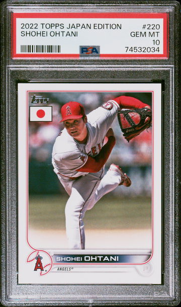 2022 Topps Japan Edition #220 Shohei Ohtani Los Angeles Angels PSA 10 GEM MINT