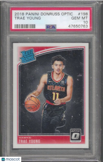 2018 Panini Donruss Optic Trae Young #198 PSA 10