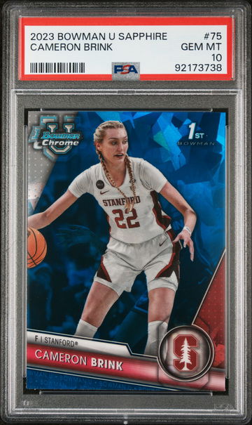 2023 Bowman U Chrome Sapphire Cameron Brink #75 PSA 10