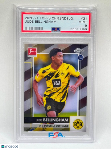 2020 Topps Chrome Bundesliga Jude Bellingham #31 PSA 9