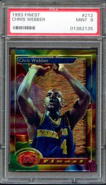 Chris Webber 1993 topps finest psa 9