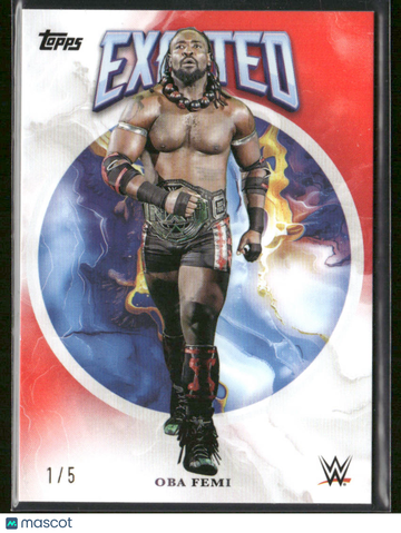 2025 Topps WWE Exalted Oba Femi #96 Red /5