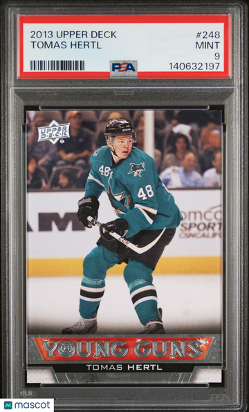 2013-14 Upper Deck Tomas Hertl #248 Young Guns Rookie PSA 9