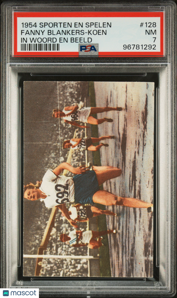 1954 Sporten EN Spelen In Woord EN Beeld Fanny Blankers-Koen #128 PSA 7