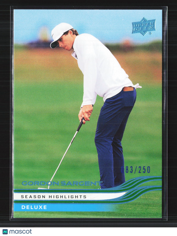 2026 Upper Deck Golf Deluxe Gordon Sargent #49 /250