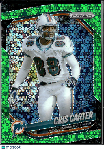 2025 Panini Prizm Cris Carter #214 Green Pulsar /10