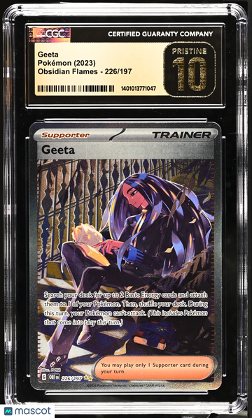 2023 Pokemon Obsidian Flames Geeta Special Illustration Rare Special Illustration Rare CGC 10 #226/197