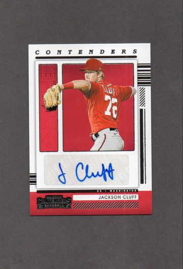 2021 Panini Contenders Jackson Cluff Autograph Nationals
