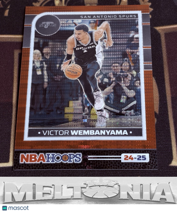 2024-25 Hoops Victor Wembanyama #165 Premium Prizms Pulsar Red SN