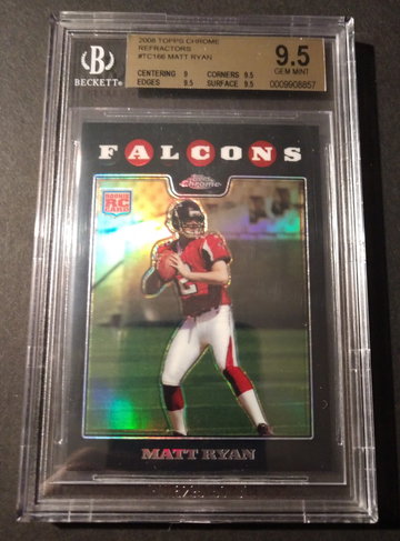 2008 Topps Chrome Refractor Matt Ryan #TC166 BGS 9.5 RC