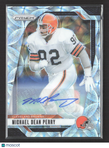 2024 Panini Prizm Football Michael Dean Perry #71 White Sparkle /100