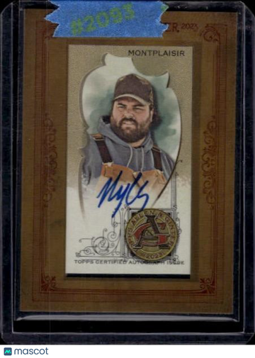 2023 Topps Allen & Ginter Myles Montplaisir #MA-MMO Framed Mini Autographs Non-Baseball AU