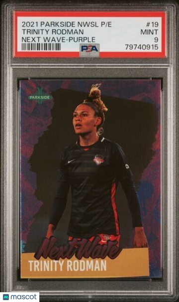 2021 Parkside NWSL Trinity Rodman #19 Insert PSA 9