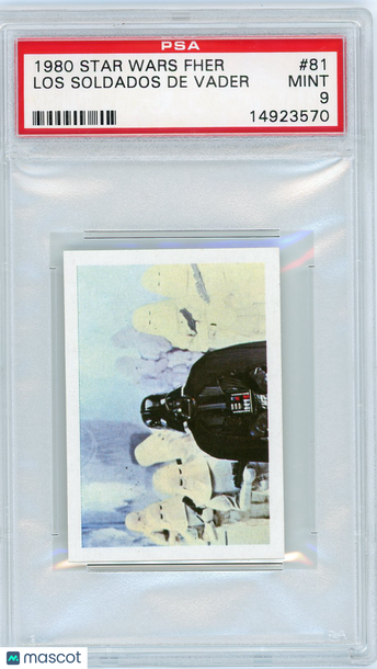 1980 Star Wars Fher Los Soldados De Vader #81 PSA 9