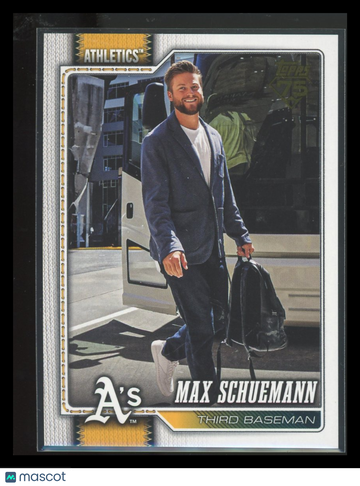 Max Schuemann 2026 Topps Series One Golden Mirror Image Variation SSP #225