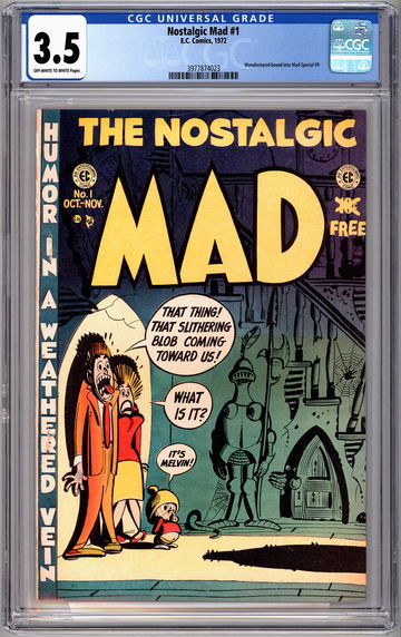 MAD #1 CGC 3.5 AKA THE NOSTALGIC MAD #1 WOOD & KURTZMAN ART 20TH ANNIV REPRINT 1952-1972