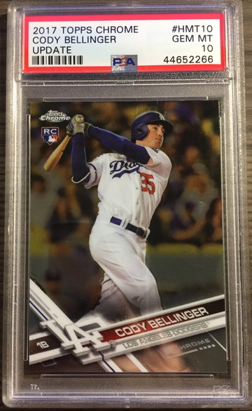 Cody Bellinger 2017 Topps Chrome Update HMT10 PSA 10