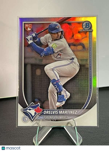 2025 Bowman - Bowman Chrome Red Rookie Logo Orelvis Martinez #75