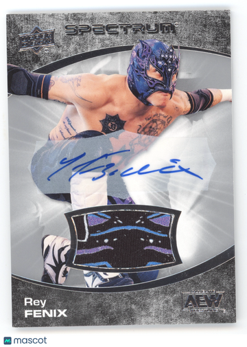 2021 Upper Deck AEW Spectrum Rey Fenix #7 /20 Authentic Autograph Memorabilia